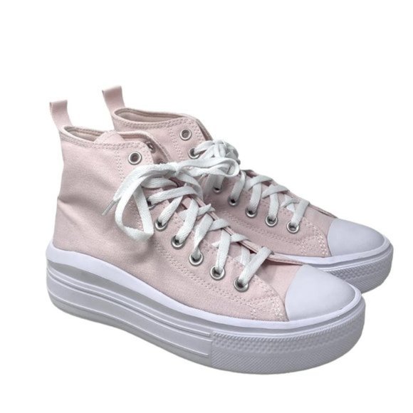 Converse Chuck Taylor Move Platform Shoes Kid Women Canvas Pink Sneakers A03629C - Picture 4 of 5